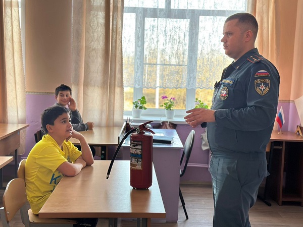 Беседа  по мерам противопожарной безопасности.